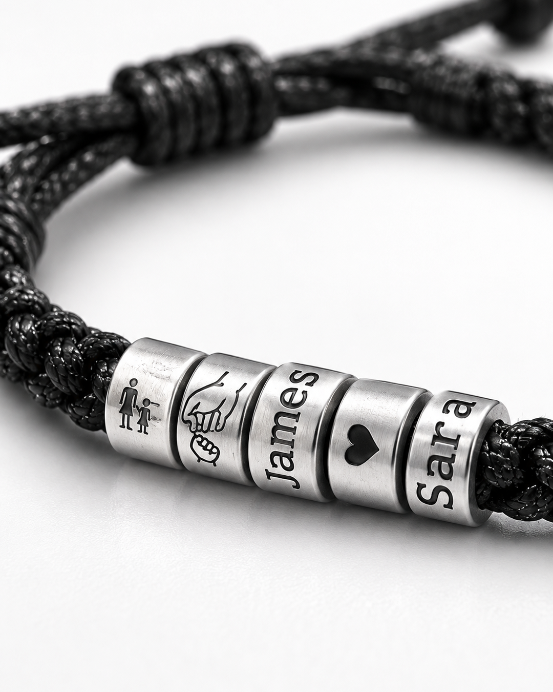 Personalized Woven Leather Bracelet